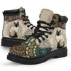 Siamese Cat - Vintage Mandala Asboot Sky - Love All Season Boots