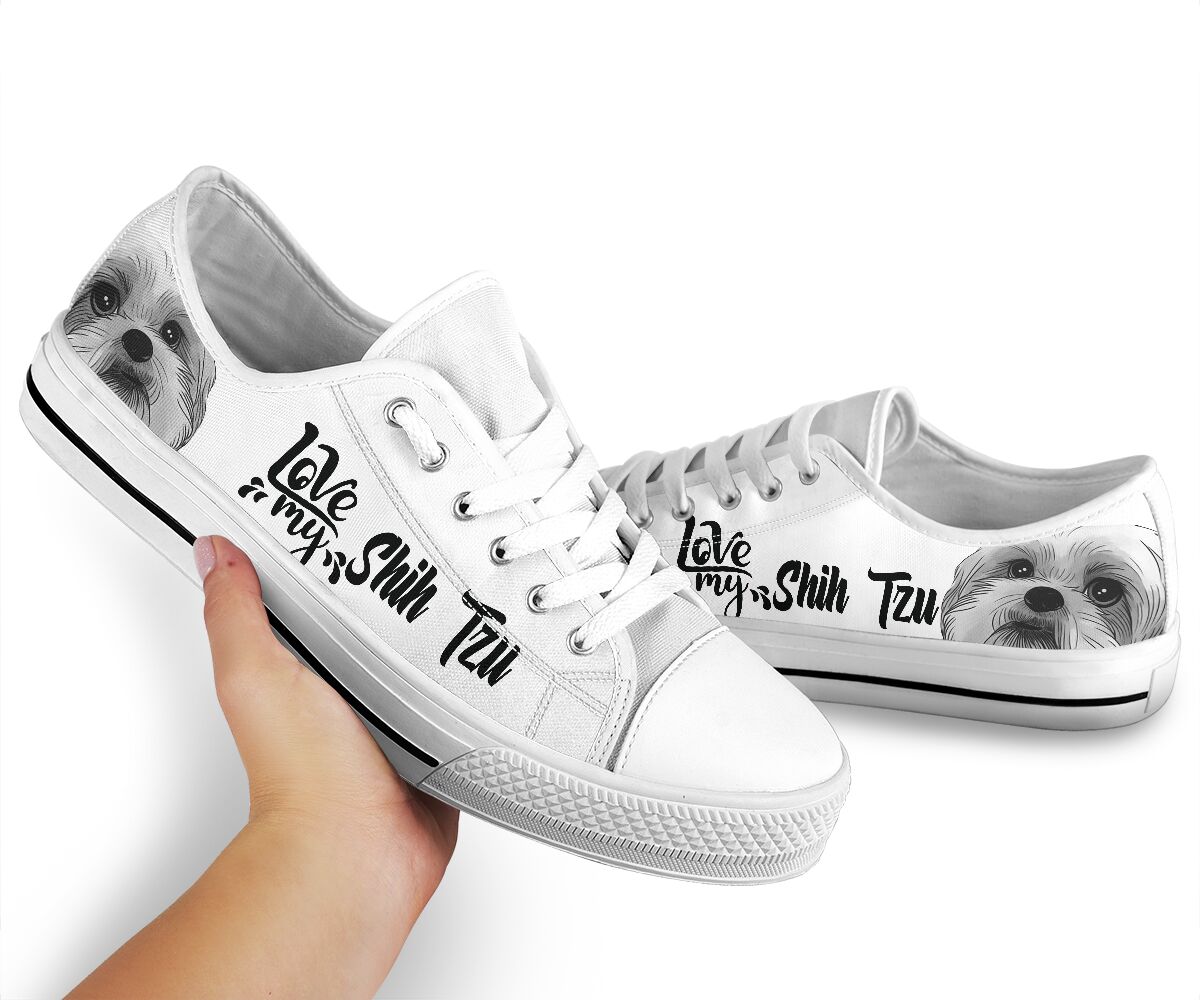 Love My Shih Tzu - Low Top Shoe - Love Love Top Shoes