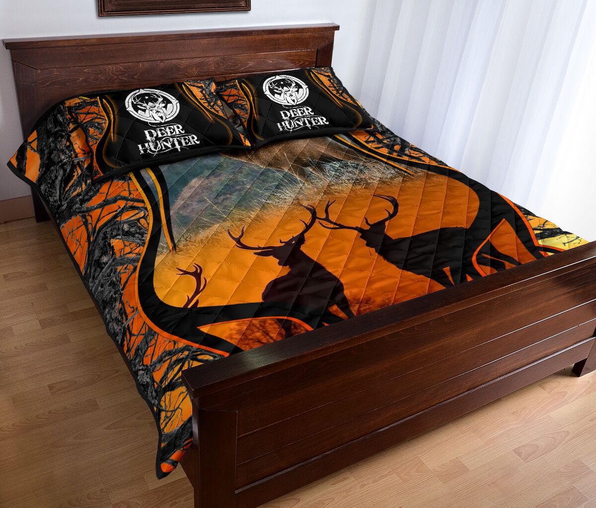 Deer Hunter Quilt Bed Set - Love Quilt Bedding Set