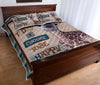 Giraffe Today I Choose Tobe Happy Quilt Bed Set - Love Quilt Bedding Set
