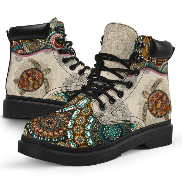 Turtle - Vintage Mandala Asboot - Love All Season Boots