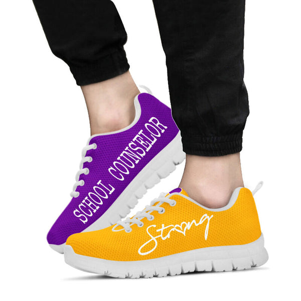 School Counselor Purple Gold Kd Sneakers, Runni- Love Sneakers