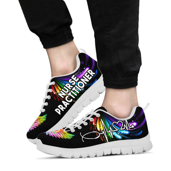 Nurse Practitioner Wings Shoes Sneakers, Running Shoes, Shoes For Women, Shoes For Men, Cust- Love Sneakers