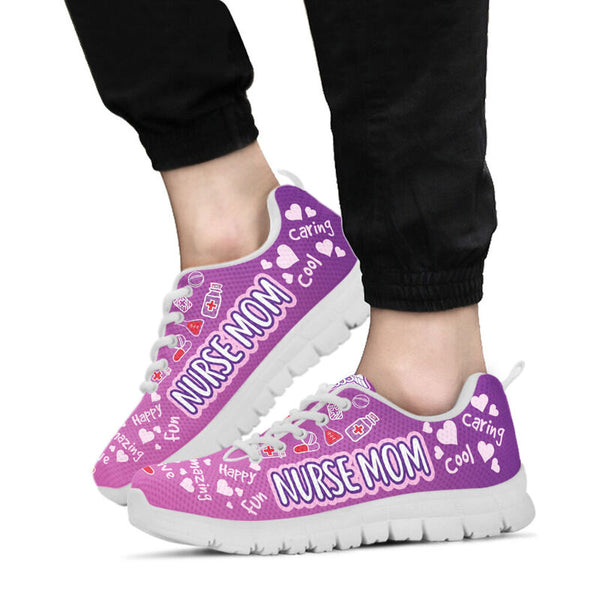 Nurse Mom Sneakers, Running Shoes, Shoes For Women, Shoes For Men, Custom Shoes, L- Love Sneakers