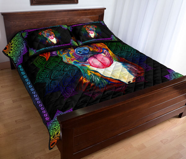 Quilt Bed Set - Pitbull 62 - Love Quilt Bedding Set