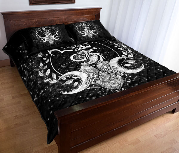 Tribal Dragon Moon Child Quilt Bed Set - Love Quilt Bedding Set