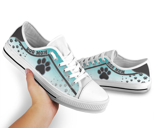 Dog Paw Stripes Gradient - Low Top Shoe - Love Love Top Shoes