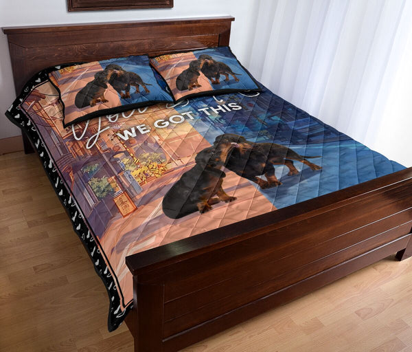 Dachshunds Got This - Quilt Bed Set - Nnl - Love Quilt Bedding Set