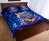 Owl Mandala Colorfull Art Galaxy Style Quilt Bed Set - Love Quilt Bedding Set