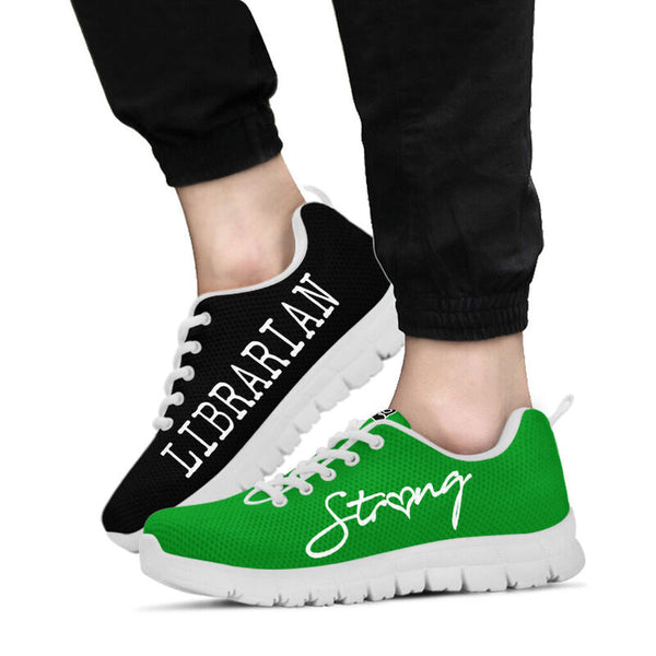 Librarian Strong Black Green Kd Sneakers, Running Shoes, Shoes For Women, Shoes For Men, Cu- Love Sneakers