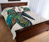 Turtle Drawn Art Style Quilt Bed Set - Love Quilt Bedding Set