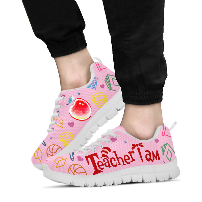 Teacher I Am Sneakers, Running Shoes, Shoes For Women, Shoes For Men, Custom Shoes, L- Love Sneakers
