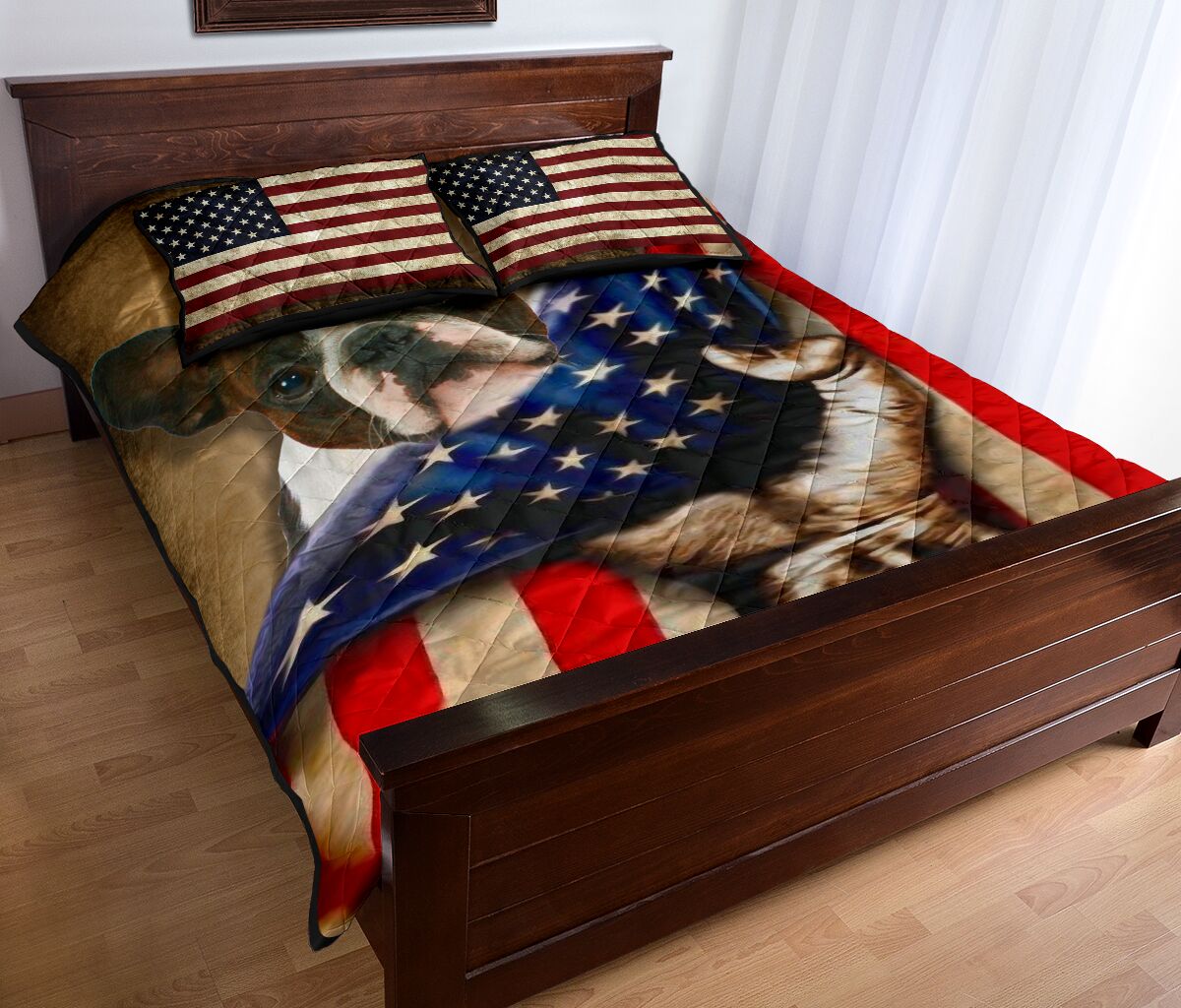 Boston Terrier Quilt Bed Set 49 - Love Quilt Bedding Set