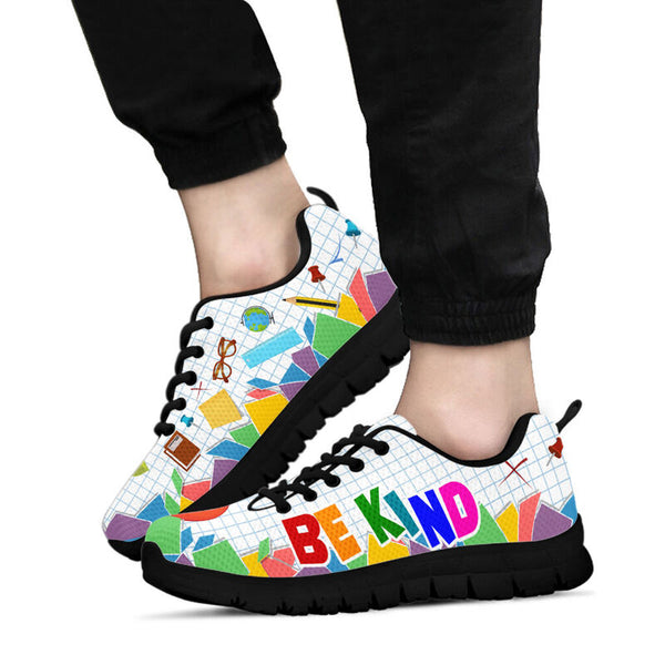 Teacher- Be Kind Sneakers, Running Shoes, Shoes For Women, Shoes For Men, Custom Shoes, L- Love Sneakers