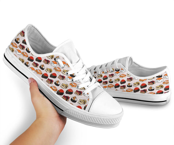 Cat Sushi Low Top Shoes