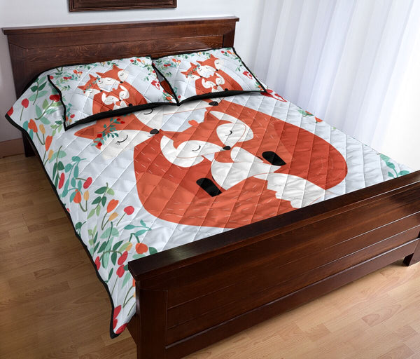 Fox Quilt Bed Set 67 - Love Quilt Bedding Set