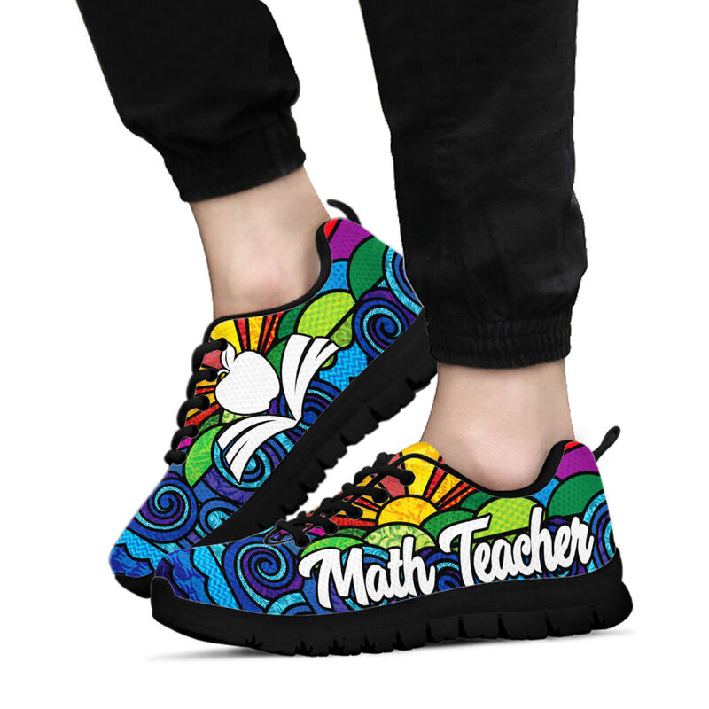 Math Teacher Sunpic Sneakers, Running Shoes, Shoes For Women, Shoes For Men, Custom Shoes, L- Love Sneakers