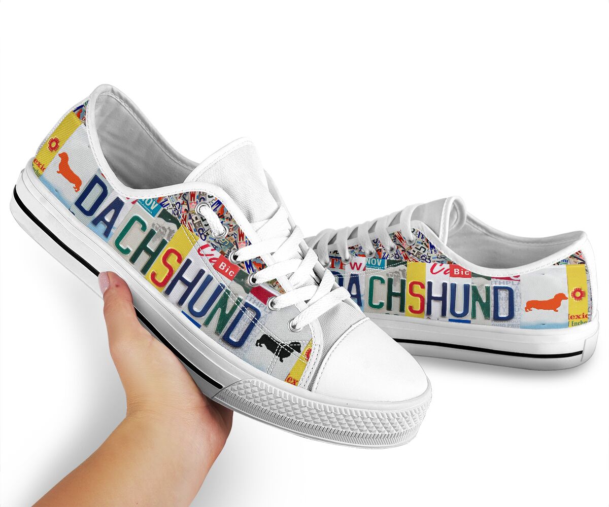 Dachshund Low Top Shoes - Love Low Top Shoes