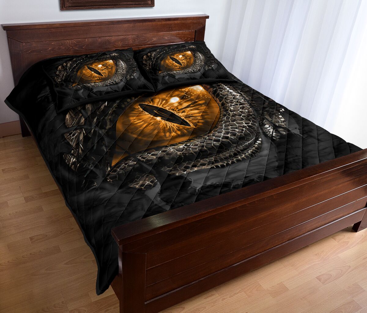 Dragon Eye Quilt Bed Set 4- Love Quilt Bedding Set