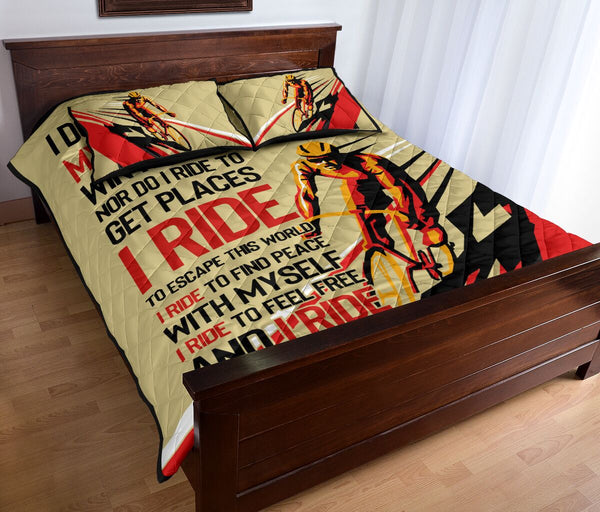 Cycling I Ride - Bed Set - Love Quilt Bedding Set