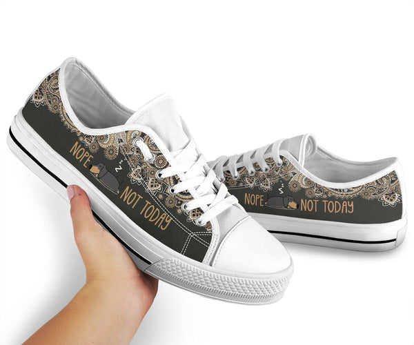 Dachshund - Nope Not Today -low Top Shoe - Love Love Top Shoes