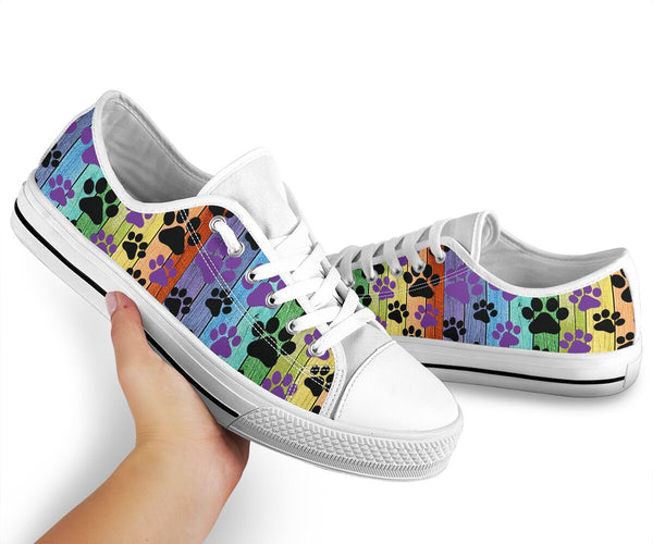 Dog Mom Wood Color - Low Top Shoe - Love Love Top Shoes