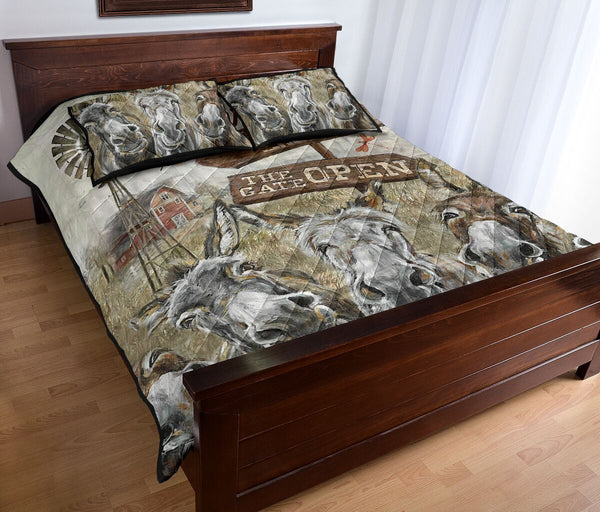 Quilt Bed Set - Farming - Donkey 80 - Love Quilt Bedding Set
