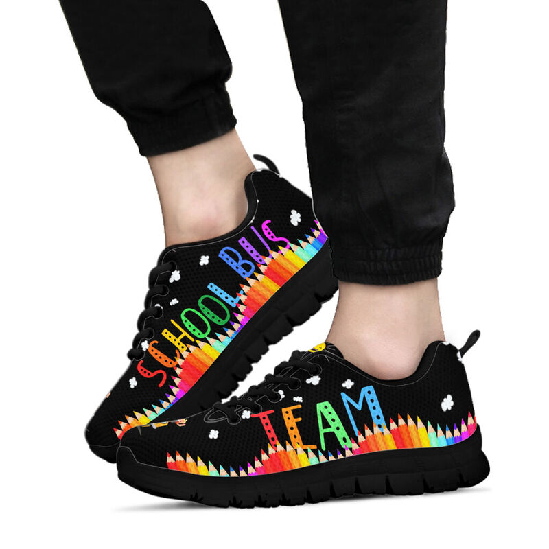 School Bus Woman Team Sneakers, Runni- Love Sneakers