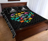 Dinosaurs Heart Cartoon Style Quilt Bed Set - Love Quilt Bedding Set