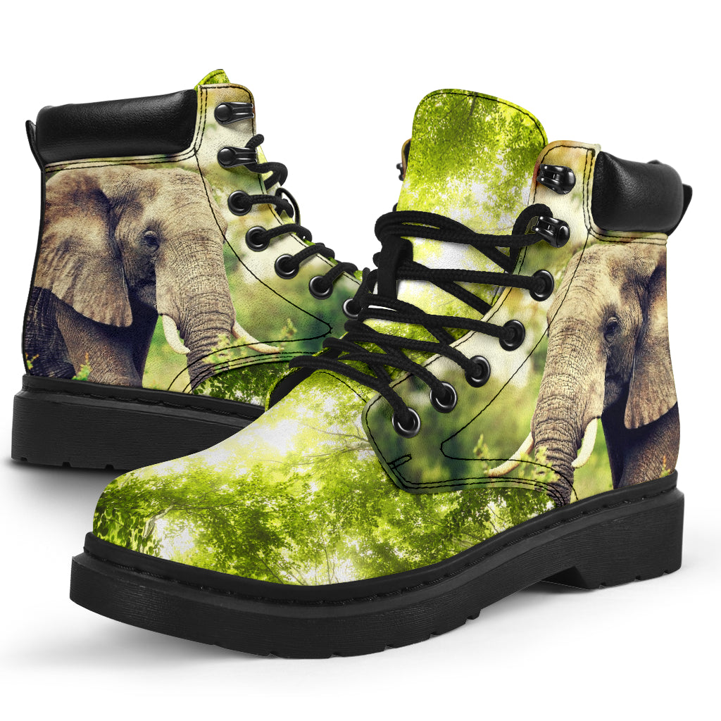 Elephant Wallpaper Asboots - Love All Season Boots