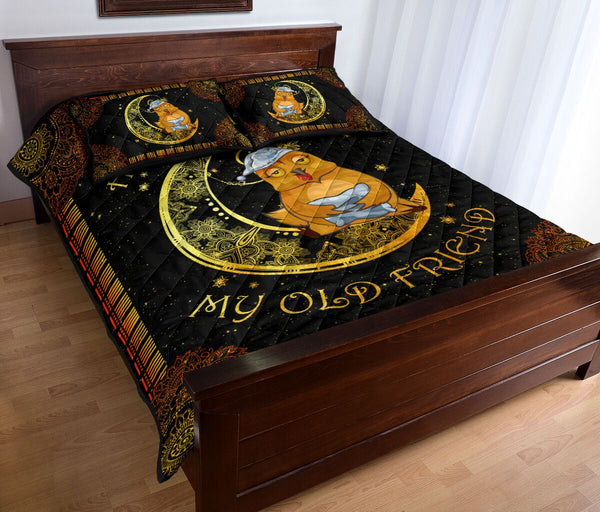 Chicken Moon Old Friend Quilt Bed Set - Love Quilt Bedding Set