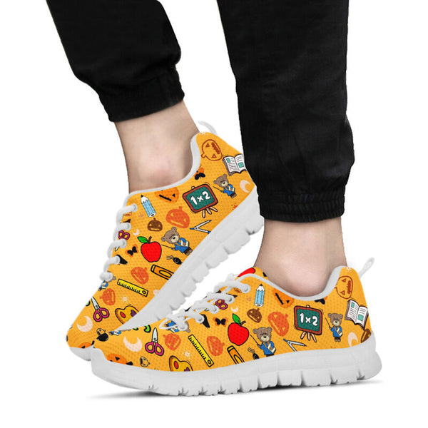 Teacher - Halloween Teddy Bear Kd Sneakers, Runni- Love Sneakers