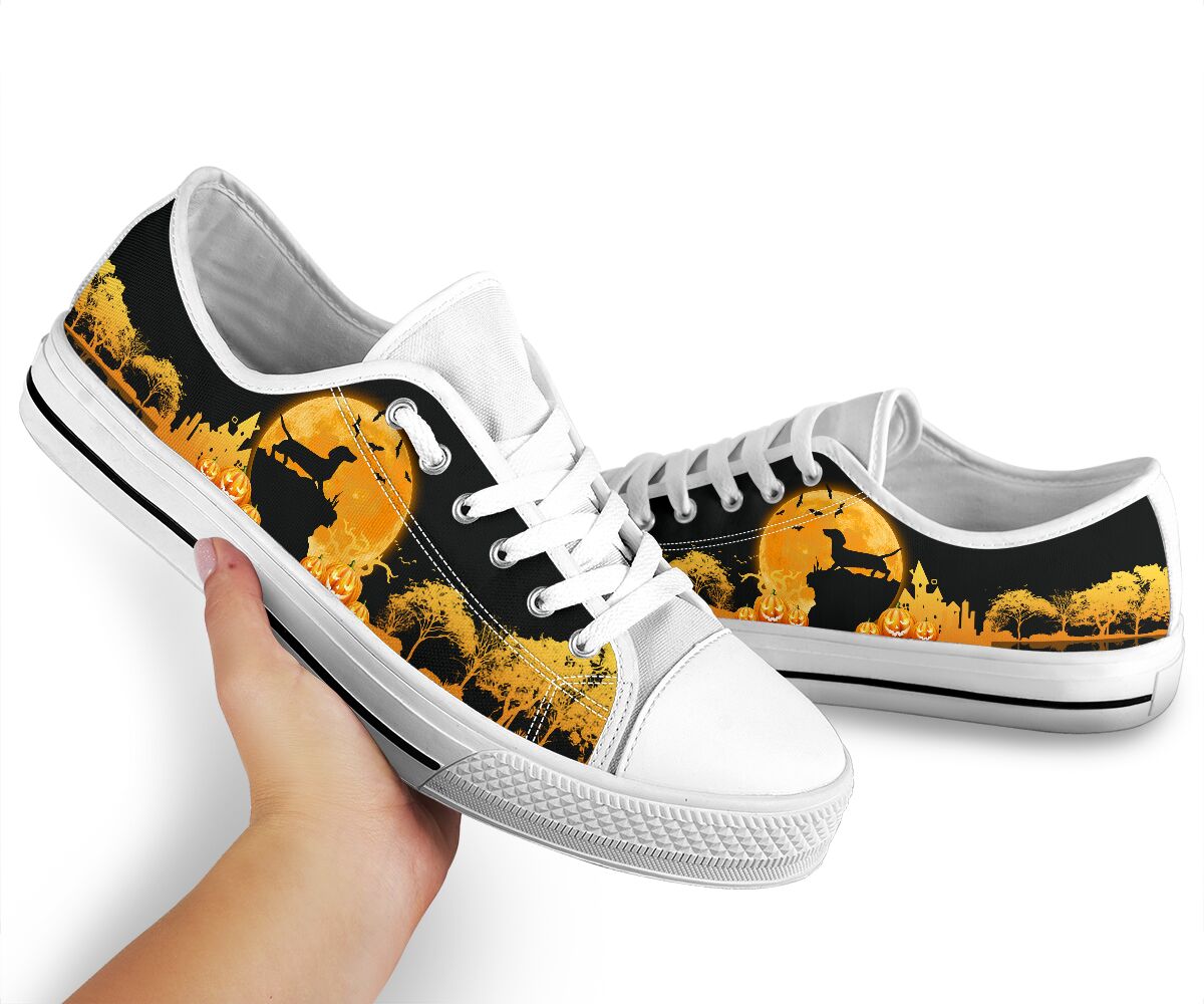 Dachshund Moon Halloween - Low Top - Nnd Shoe - Love Low Top Shoes