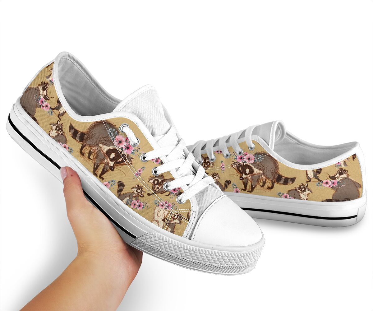 Low Top - Raccoon - Flower Shoe - Love Love Top Shoes
