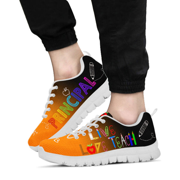 Principal Live Love Teach Black Orange Kd Sneakers, Runni- Love Sneakers