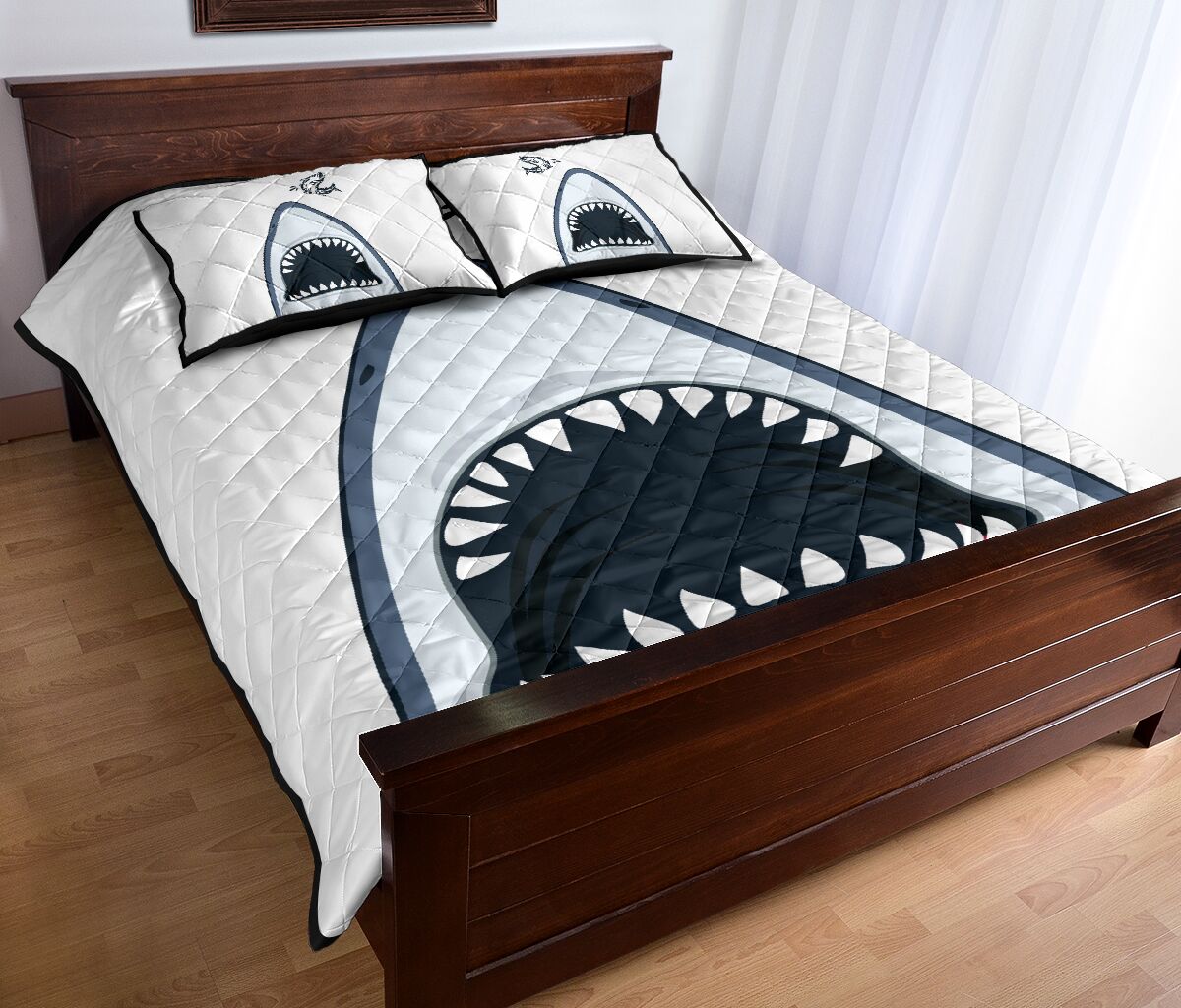 Shark Quilt Bed Set 4- Love Quilt Bedding Set