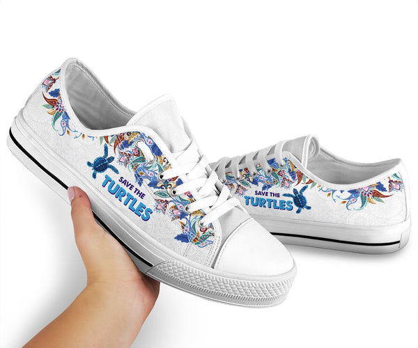 Save The Turtles - Dragonflies Low Top Shoe - Love Love Top Shoes