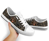 Dachshund Flower Gold - Low Top Shoe - Love Love Top Shoes