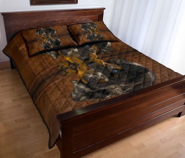 Beauceron Dog Quilt Bed Set - Love Quilt Bedding Set