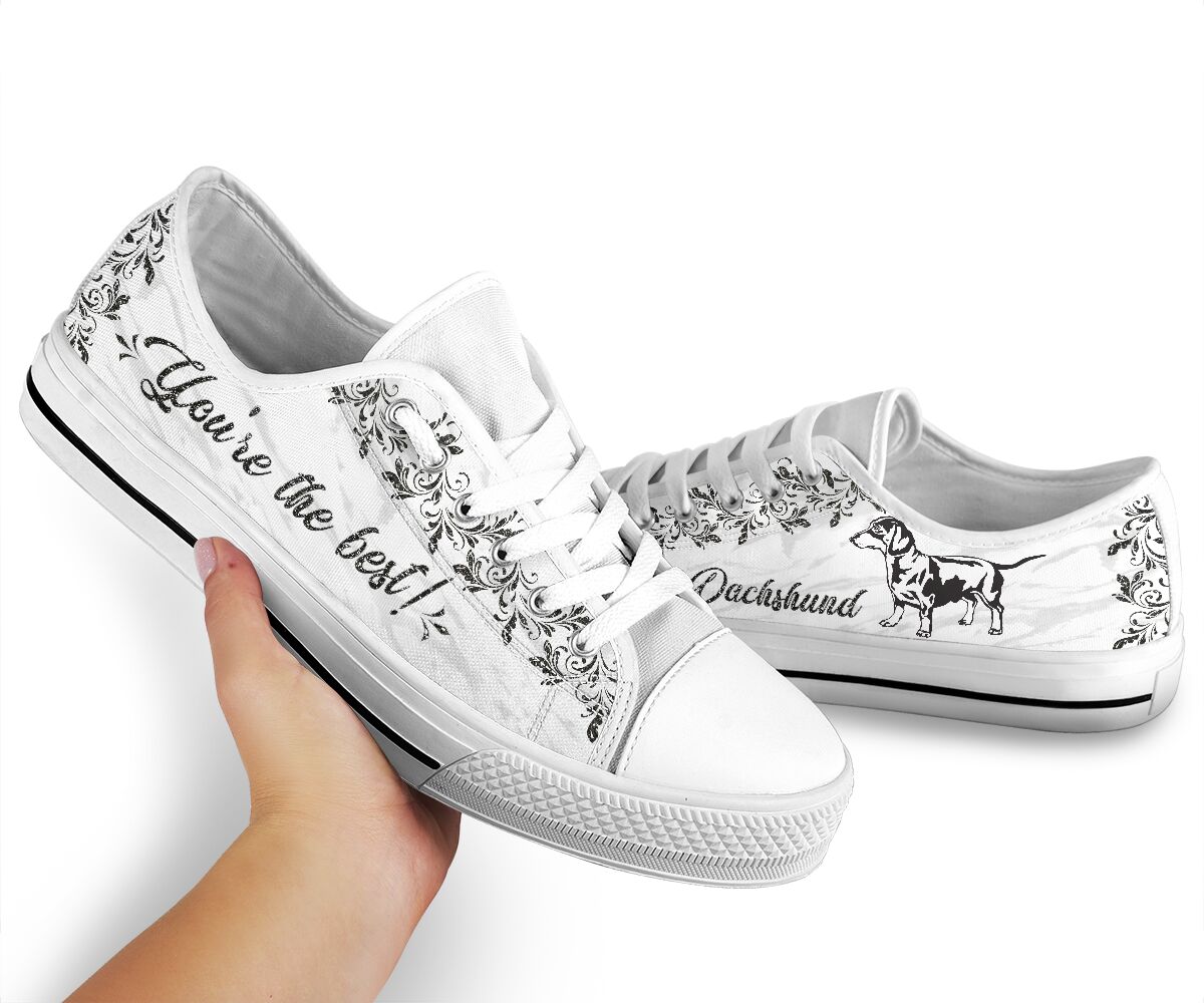 Dachshund Youre The Best - Low Top Shoe - Love Love Top Shoes
