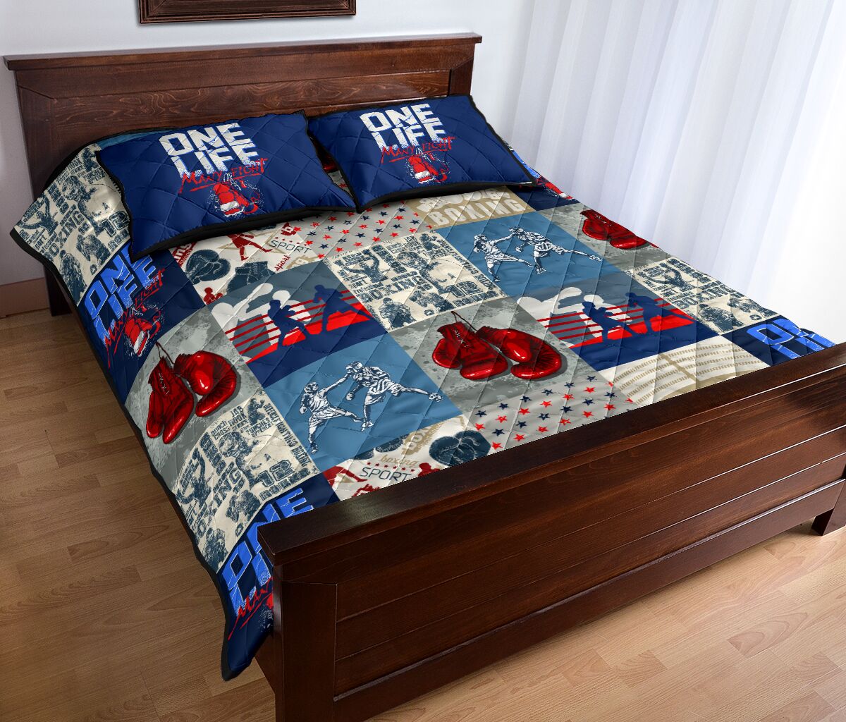 Boxing - One Life Many Fight - Bed Set - Love Quilt Bedding Set