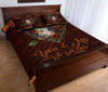 Cow Farm You And Me Leather Style Quilt Bed Set - Love Quilt Bedding Set