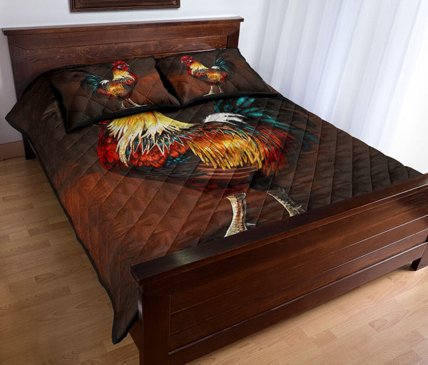 Chicken Painting Quilt Bed Set 485166