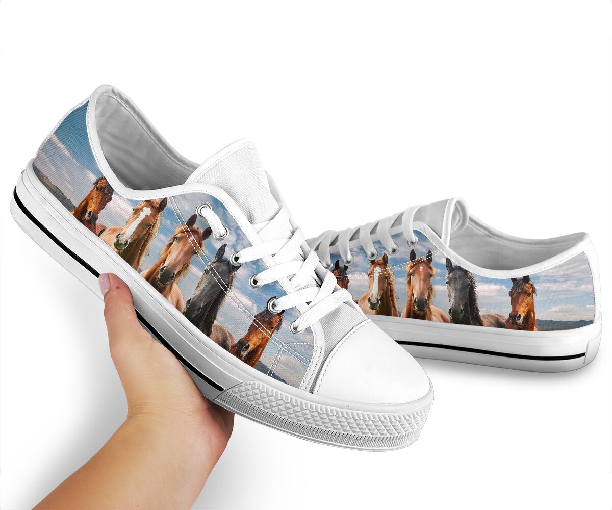 Horses Family Low Top -  Shoes