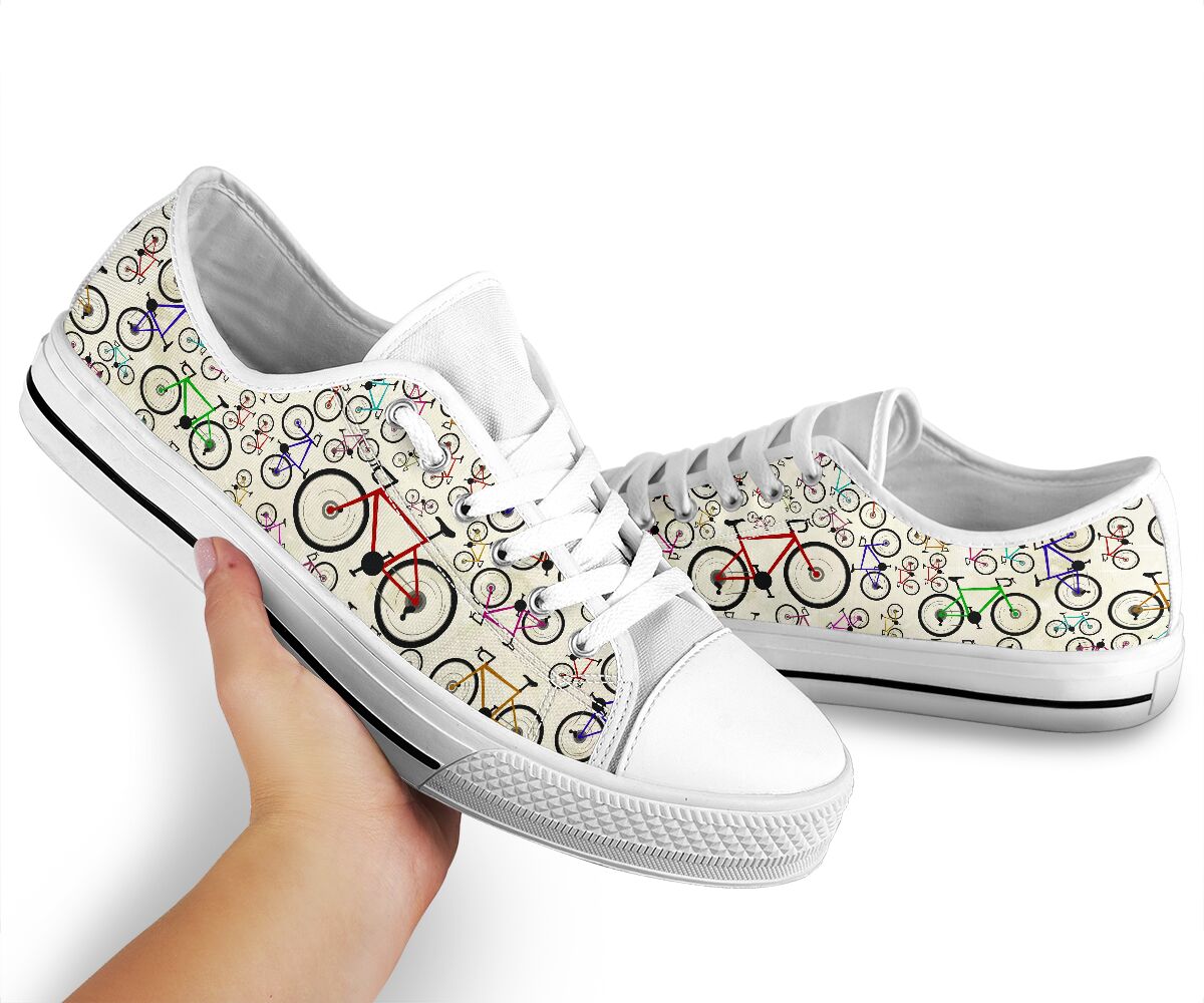 Cycling Color Pattern - Low Top Shoe - Love Love Top Shoes