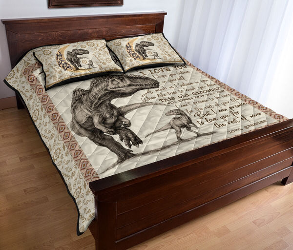 Quilt Bed Set - Dinosaur - To My Granddaughter 5 - Love Quilt Bedding Set