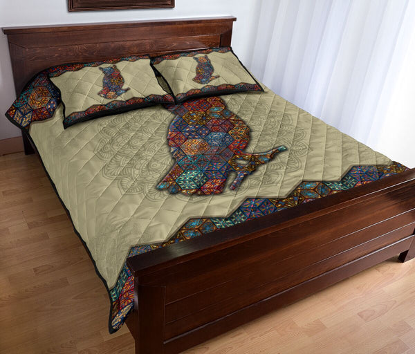 Quilt Bed Set - Owl - Mandala 4 - Love Quilt Bedding Set