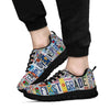 First Grade License Plates Black Sneakers, Running - Love Sneakers