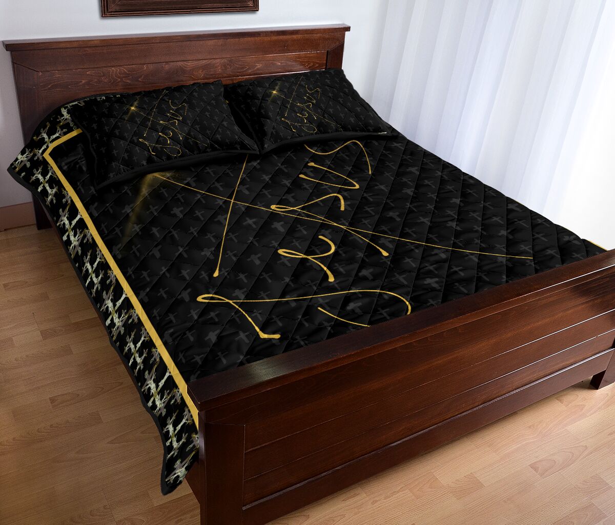 God Jesus Quilt Bed Set - Love Quilt Bedding Set