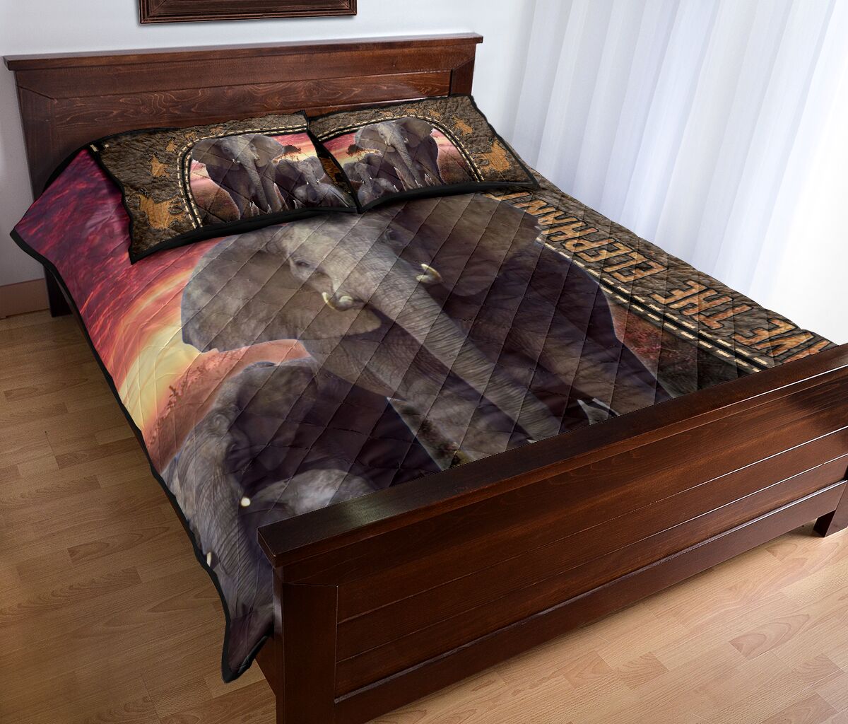 Save The Elephant - Bed Set - Love Quilt Bedding Set